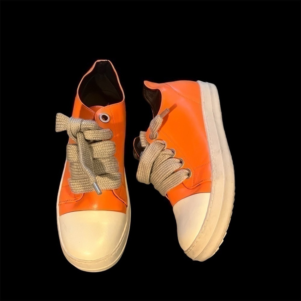Orange bowling trendy sneakers - Picture 2 of 9